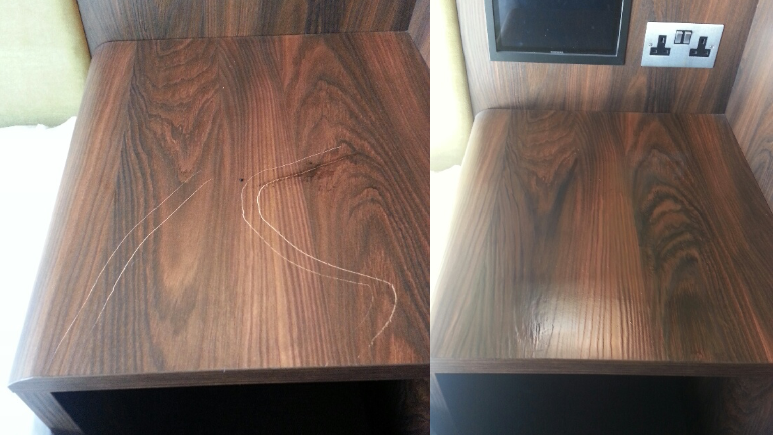 SMART repair av nattbord